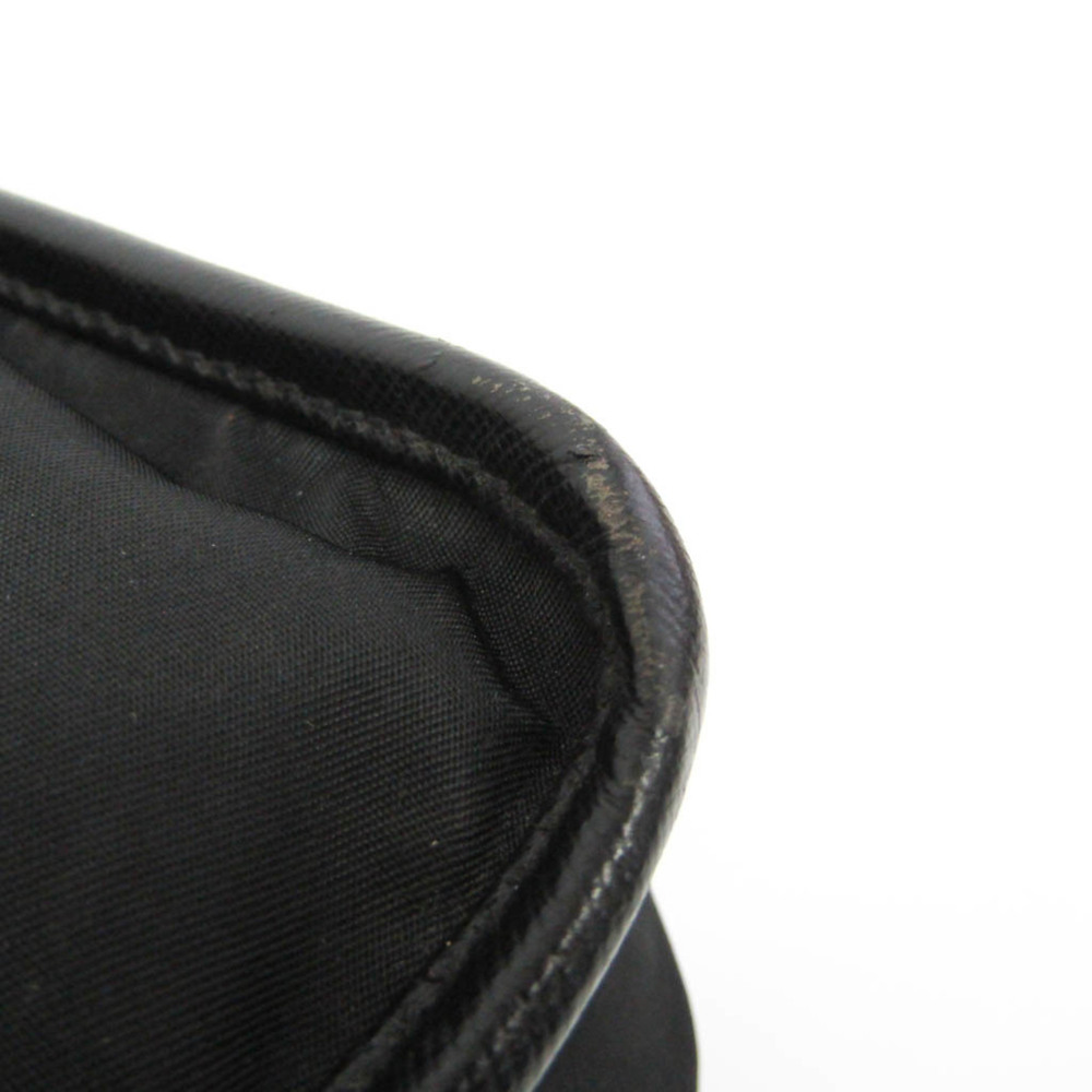 PRADA Black Leather Messenger Shoulder Bag - Picture 5 of 16